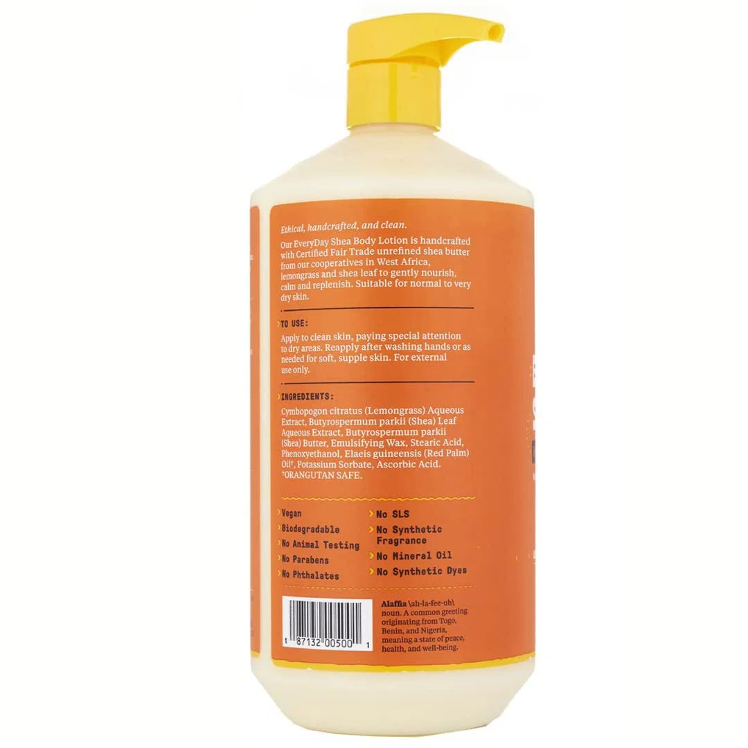 Лосьон для тела Alaffia Everyday Shea Vegan Organic, без запаха, 950 мл Alaffia — фото 2