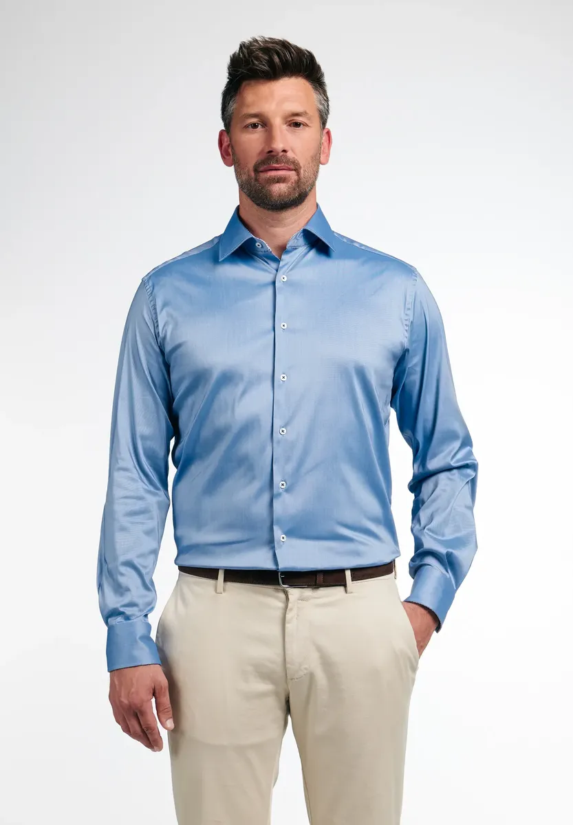

Рубашка Eterna с длинными рукавами "MODERN FIT", синий