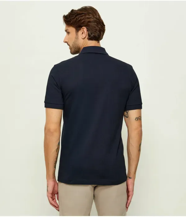 Поло Пассажир slim fit Boss Orange, темно-синий — фото 3