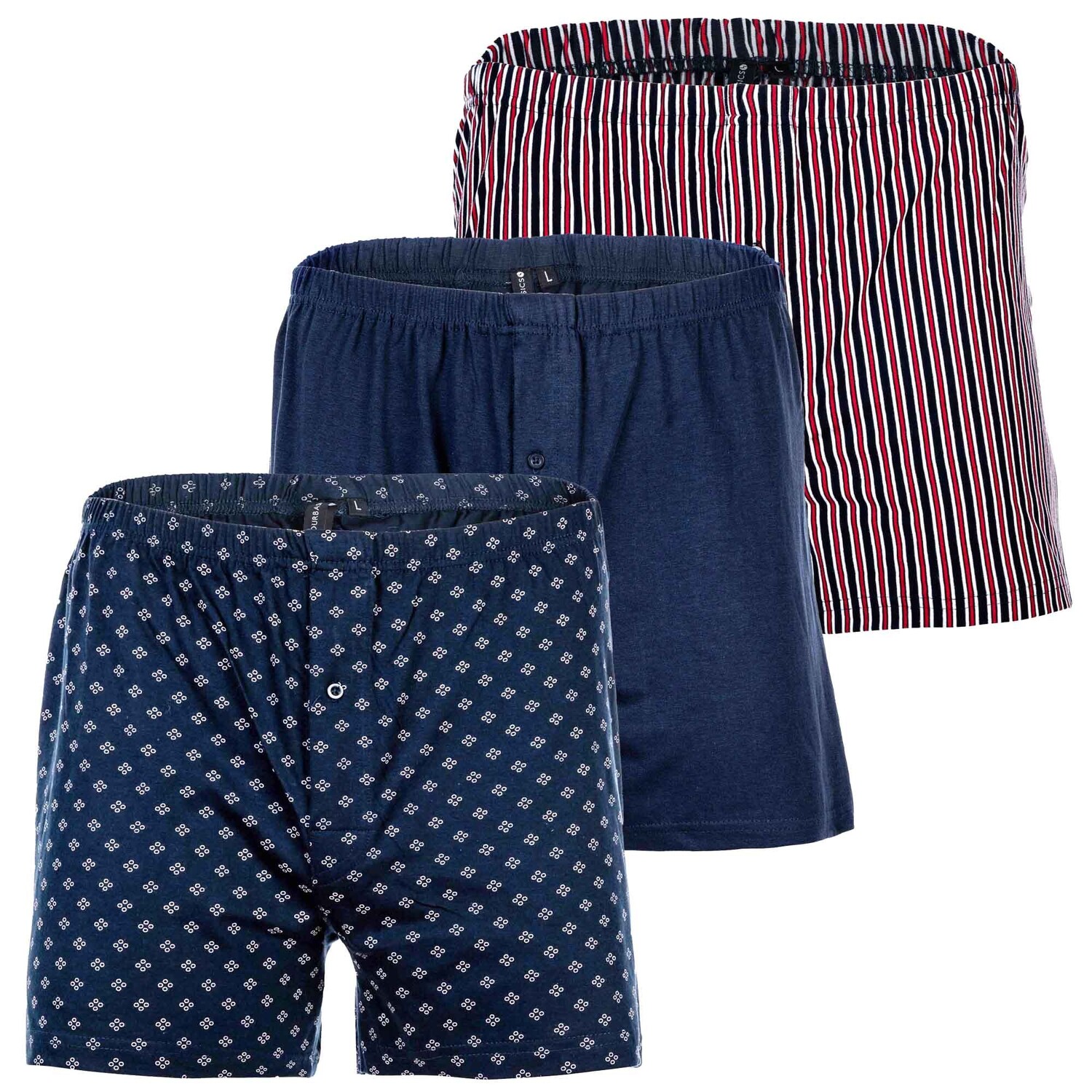 

Боксеры YOURBASICS Boxershort 3 шт, цвет BlauMix