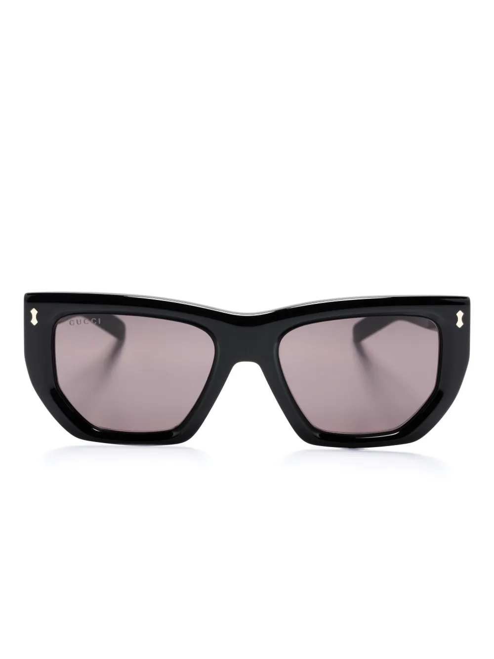 

Солнцезащитные очки в геометричной оправе Gucci Eyewear, черный