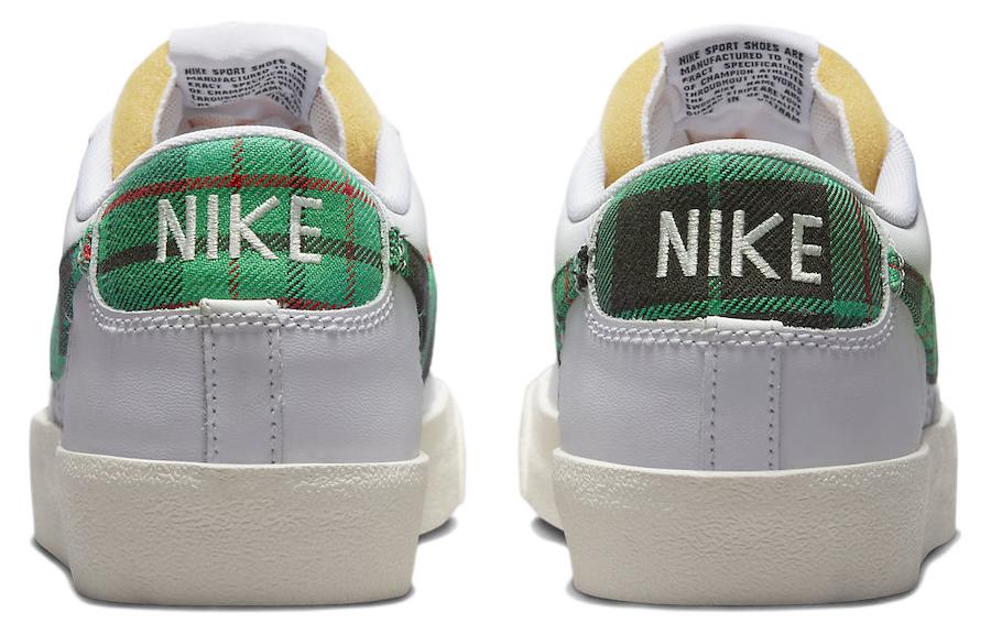 Кроссовки Nike Blazer Low '77, белый/зеленый — фото 3