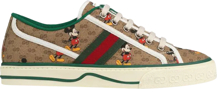Кроссовки Disney x Gucci Wmns Tennis 1977 Mickey Mouse, коричневый