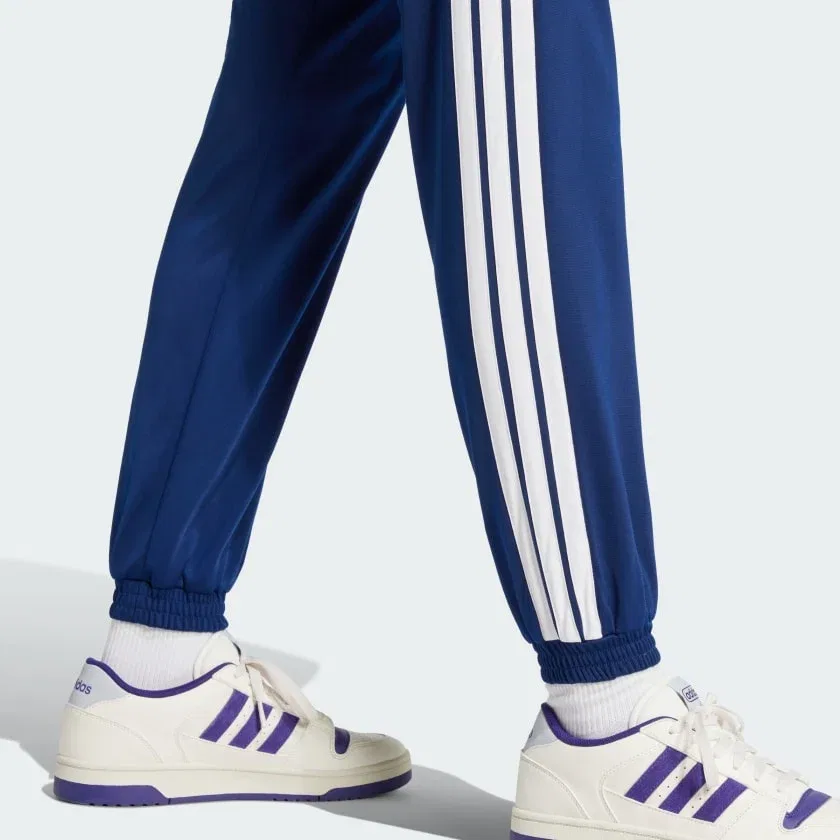 Женские спортивные брюки на эластичной ткани adidas, Dark Blue / White — фото 4