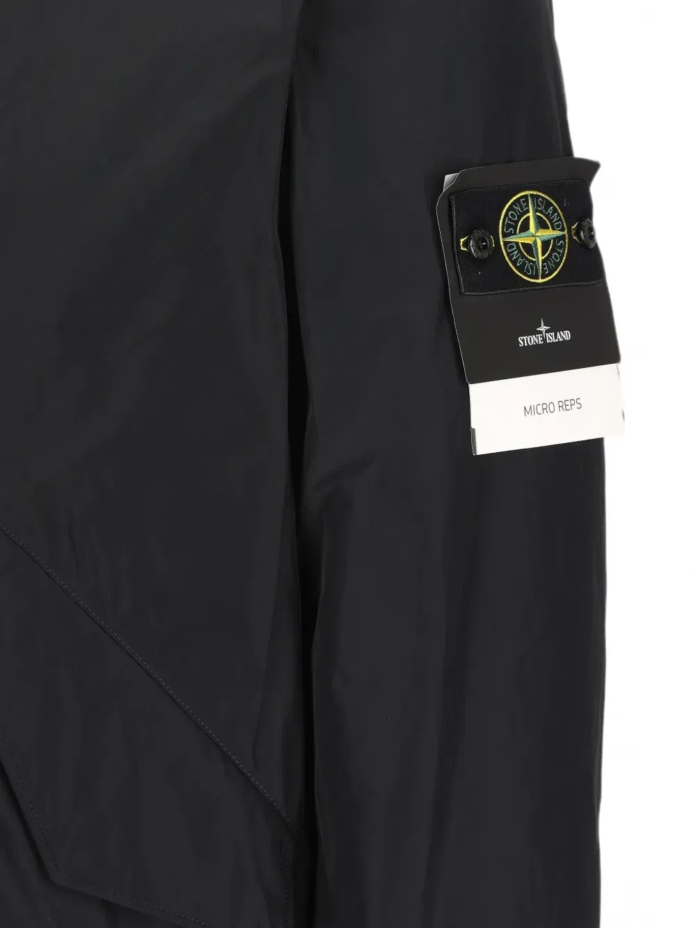 Куртка с капюшоном из микрорепса Stone Island, черный — фото 4