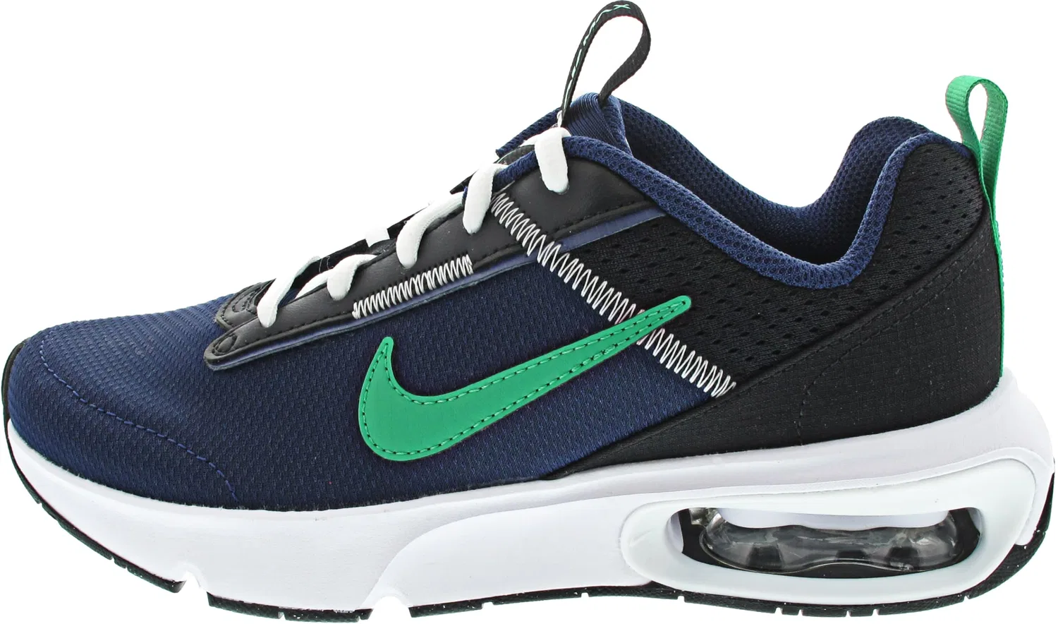 Детские кроссовки для мальчиков с амортизацией Air Max Intrlk Lite NIKE, Midnight Navy Stadium Green Black