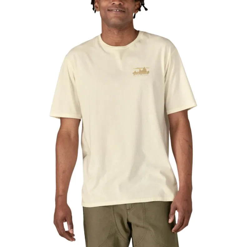 Мужская футболка с круглым вырезом Patagonia, Birch White/BCW