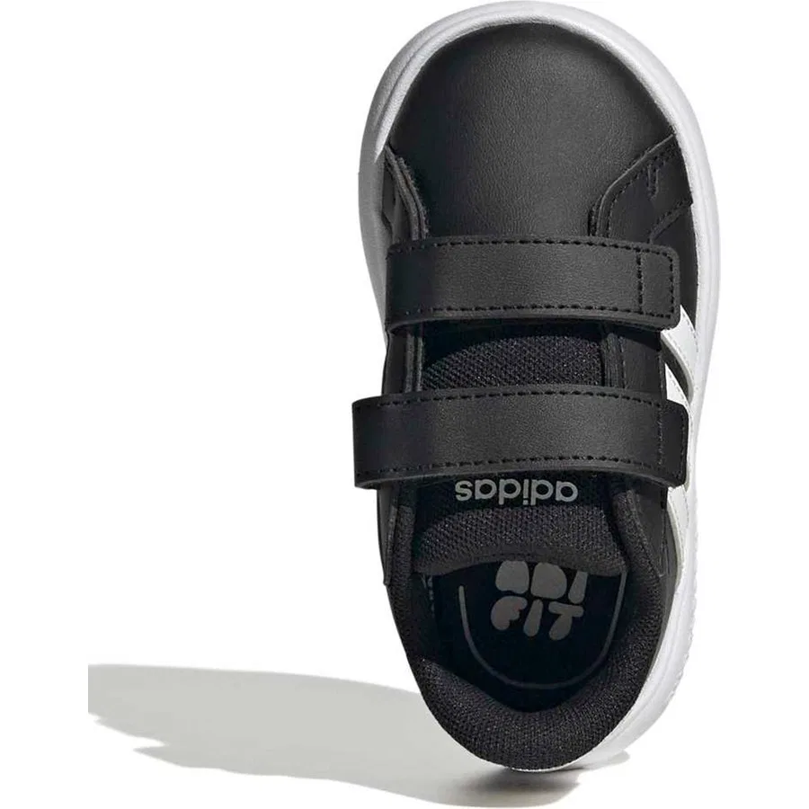 Детские кроссовки с закрытым носком Grand Court 3.0 Bubble adidas, Черный — фото 3