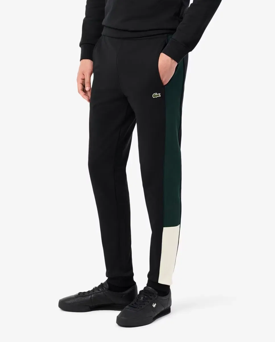 Мужские спортивные штаны зауженного кроя Lacoste, Negro — фото 3