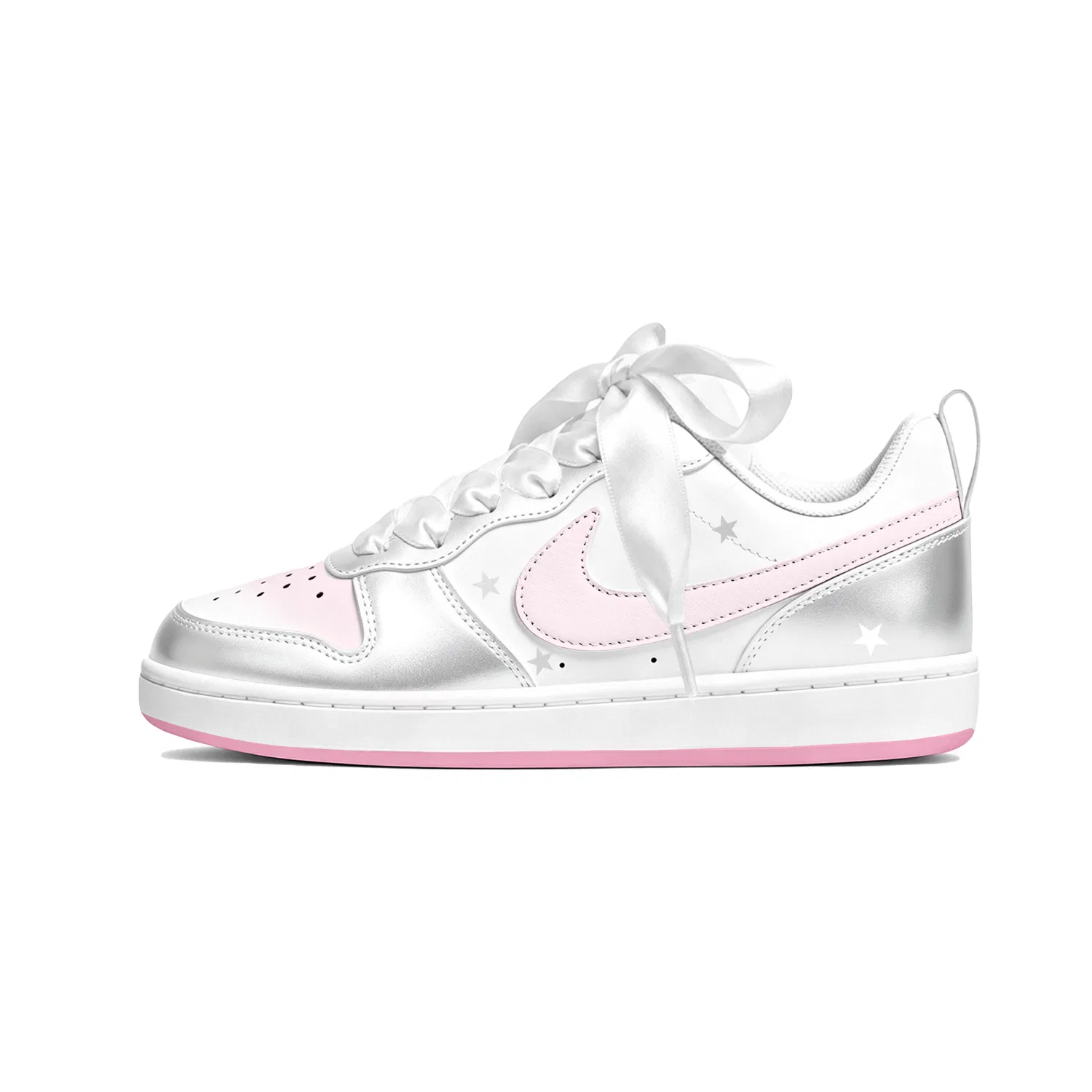 Детские кроссовки для скейтбординга с принтом Court Borough 2 Nike, White