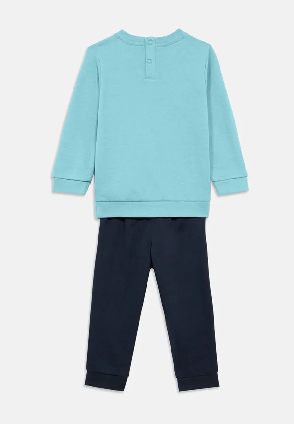 Спортивный костюм с контрастным круглым вырезом и иконками Champion, Blue — фото 2