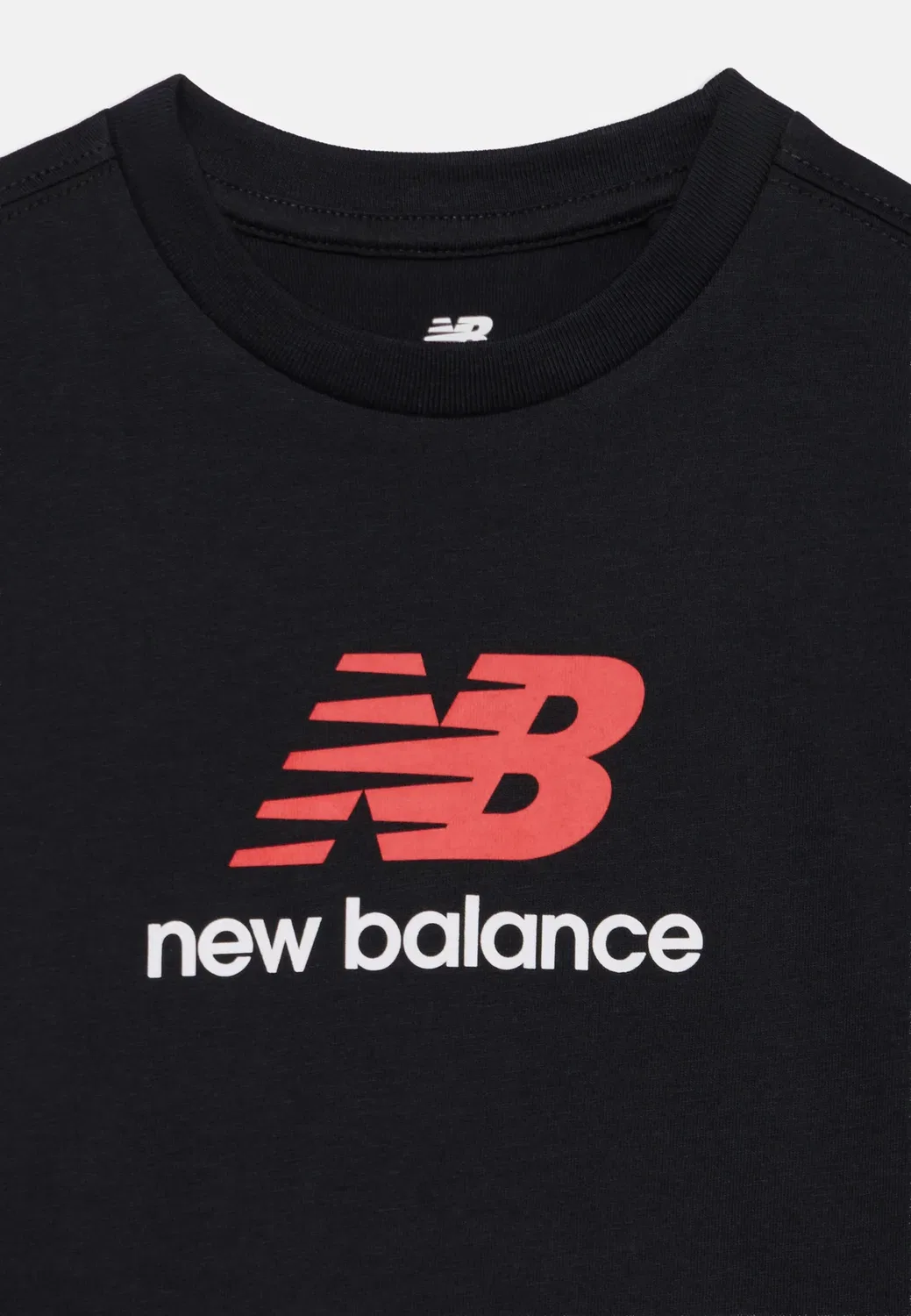 Футболка с принтом и логотипом Stacked New Balance, Caviar — фото 4