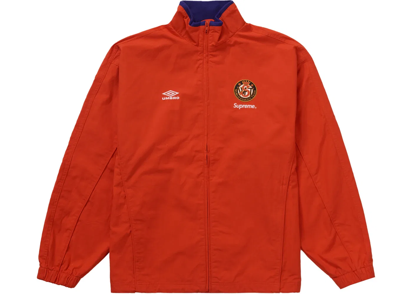 Мужская куртка из рипстоп-ткани Umbro Cotton Ripstop Track Jacket Supreme, Red
