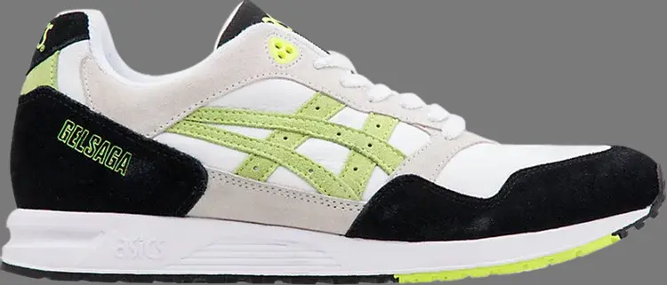 

Кроссовки gel saga 'white flash yellow' Asics, белый