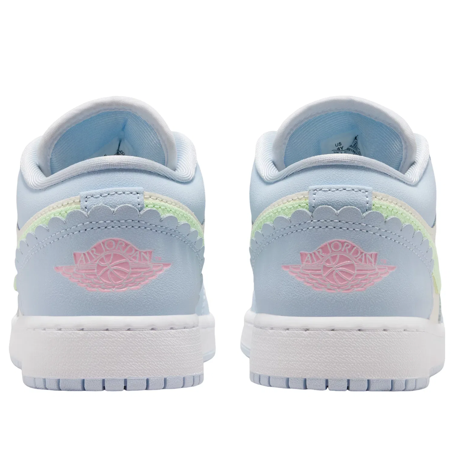 Детские кроссовки для девочек с низким верхом Half Blue Sail Vapor Green Jordan, синий — фото 3