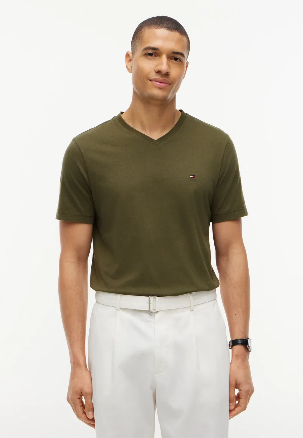 Базовая футболка - базовая футболка Tommy Hilfiger, Huntsman Green