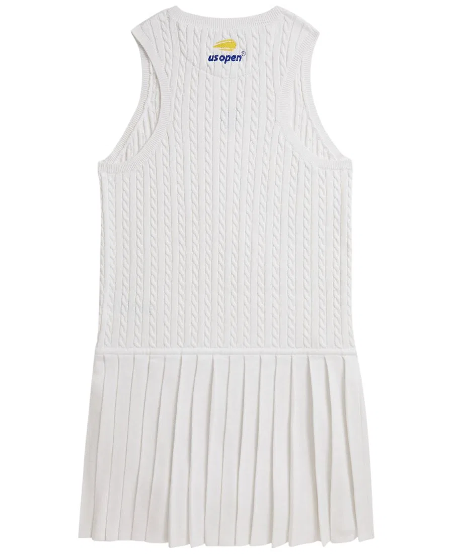 Платье-трапеция без рукавов US Open Sleeveless Sweater Dress Polo Ralph Lauren, Ceramic White — фото 2