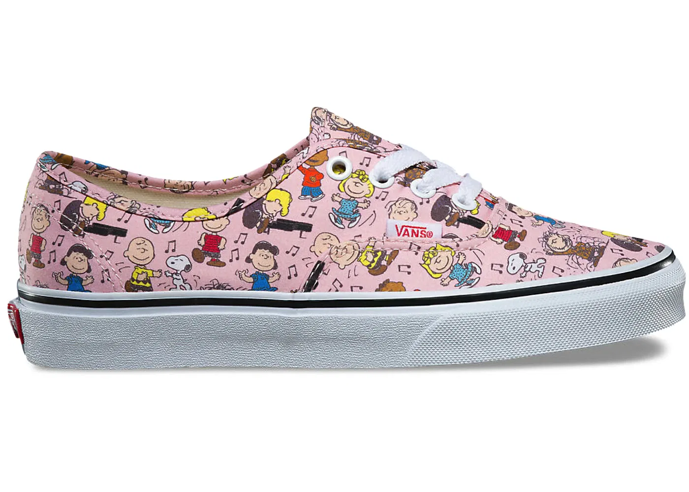 Детские кеды Lifestyle с принтом Vans Authentic Peanuts Dance Party (PS), Pink