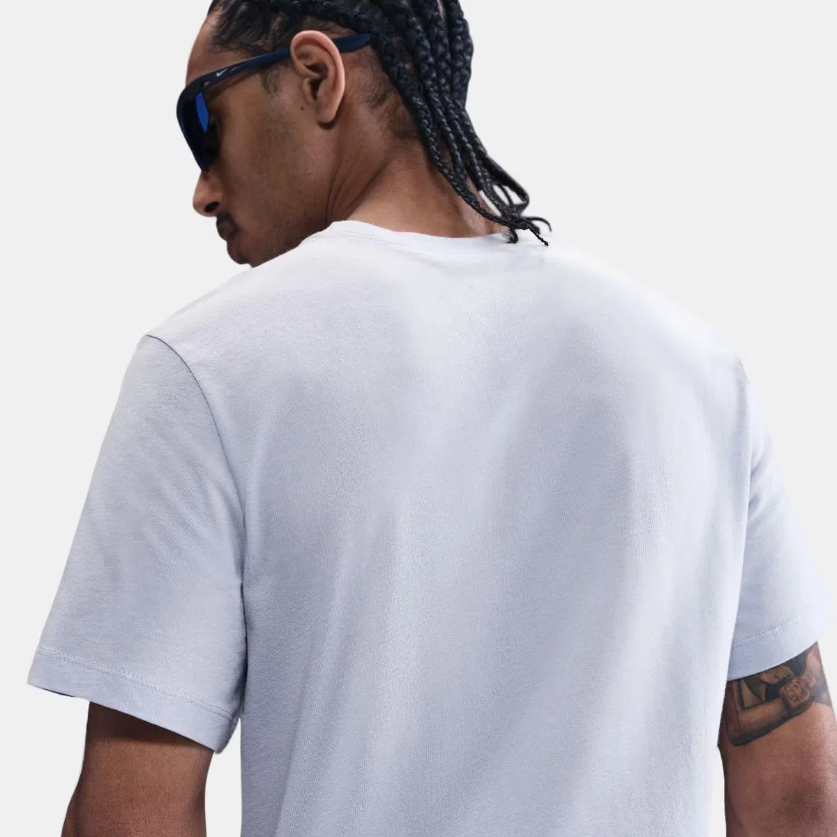 Мужская футболка, Sportswear Icon Futura, Nike, серый белый — фото 4