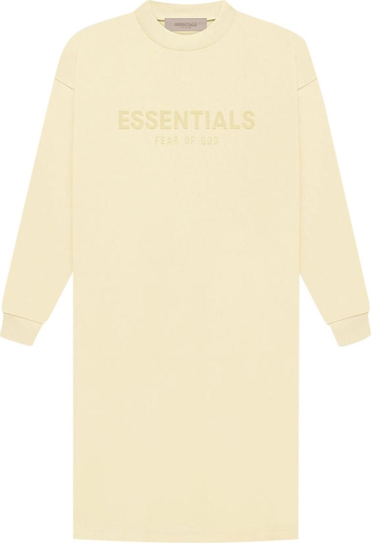 

Платье Fear of God Essentials Long-Sleeve Tee Dress 'Canary', кремовый, Бежевый, Платье Fear of God Essentials Long-Sleeve Tee Dress 'Canary', кремовый