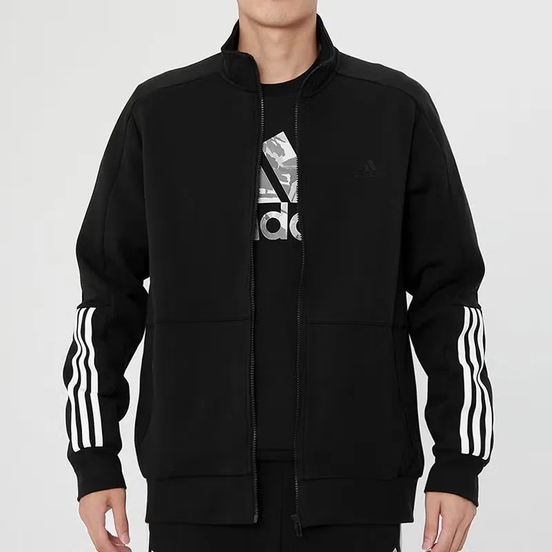 Куртка с принтом логотипа Fi Kn Tracktop Adidas, черная — фото 2