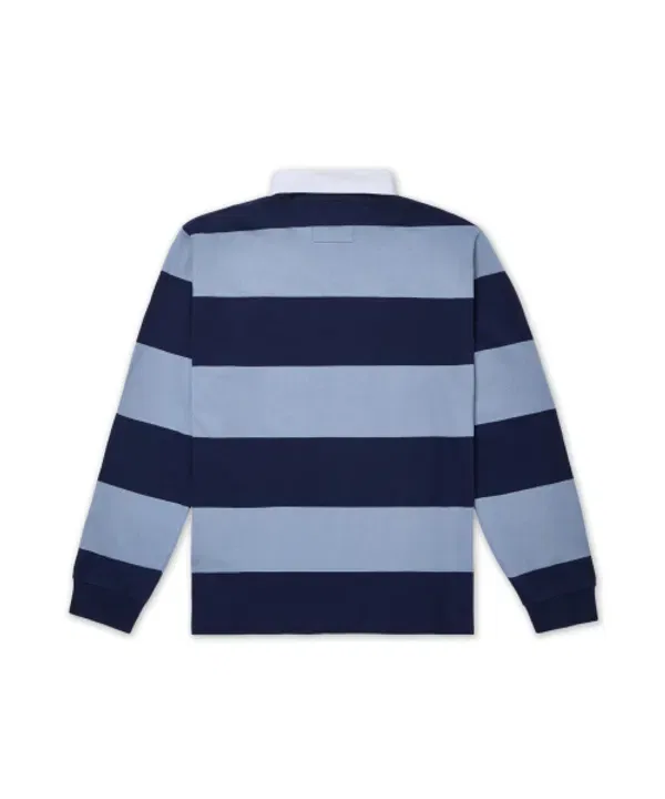 Рубашка-поло иконическая, Rugby Polo Ralph Lauren, синяя — фото 2