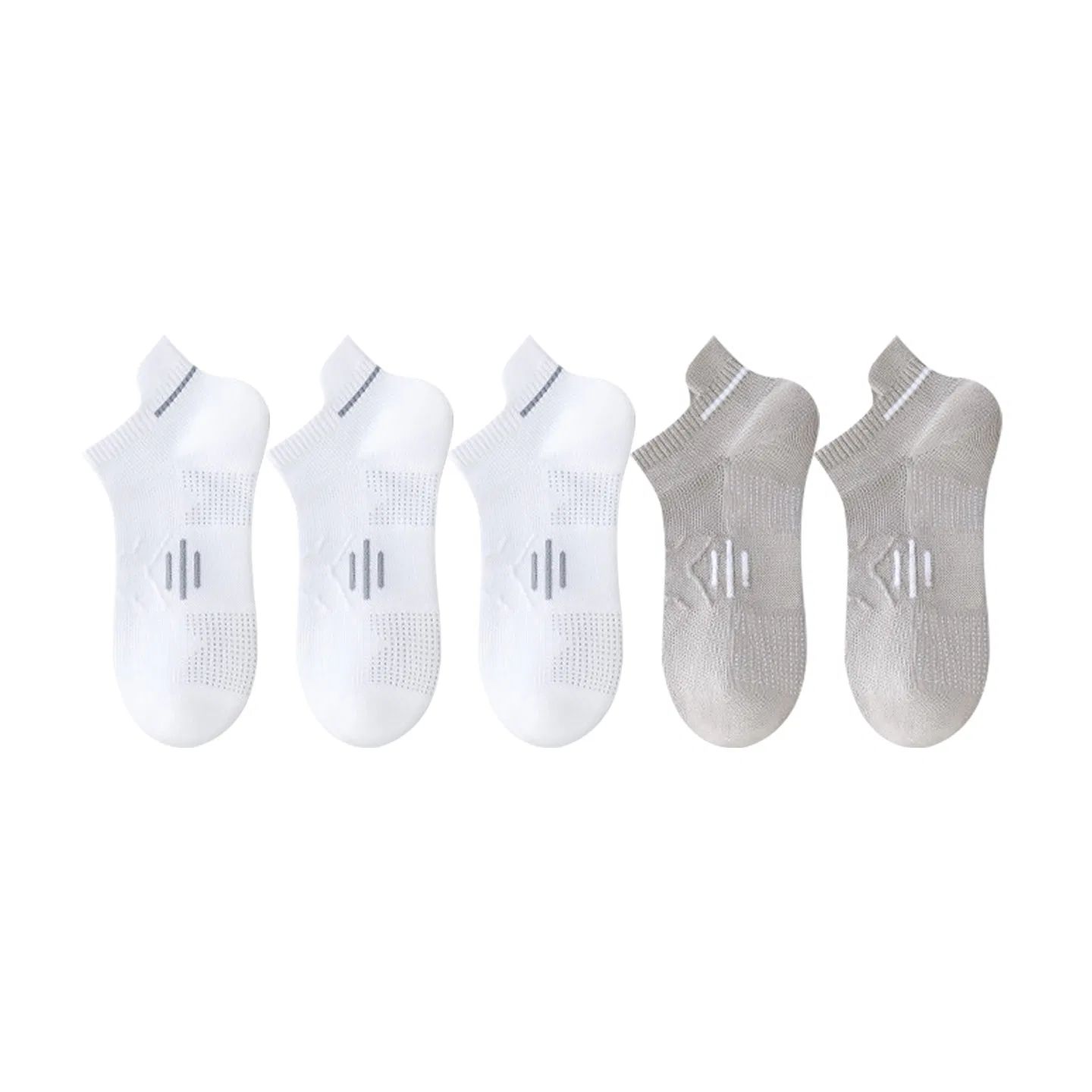 Детские носки 5 пар (3 белых + 2 серых) MINISO, 5 Pack (3 White+2 Gray)
