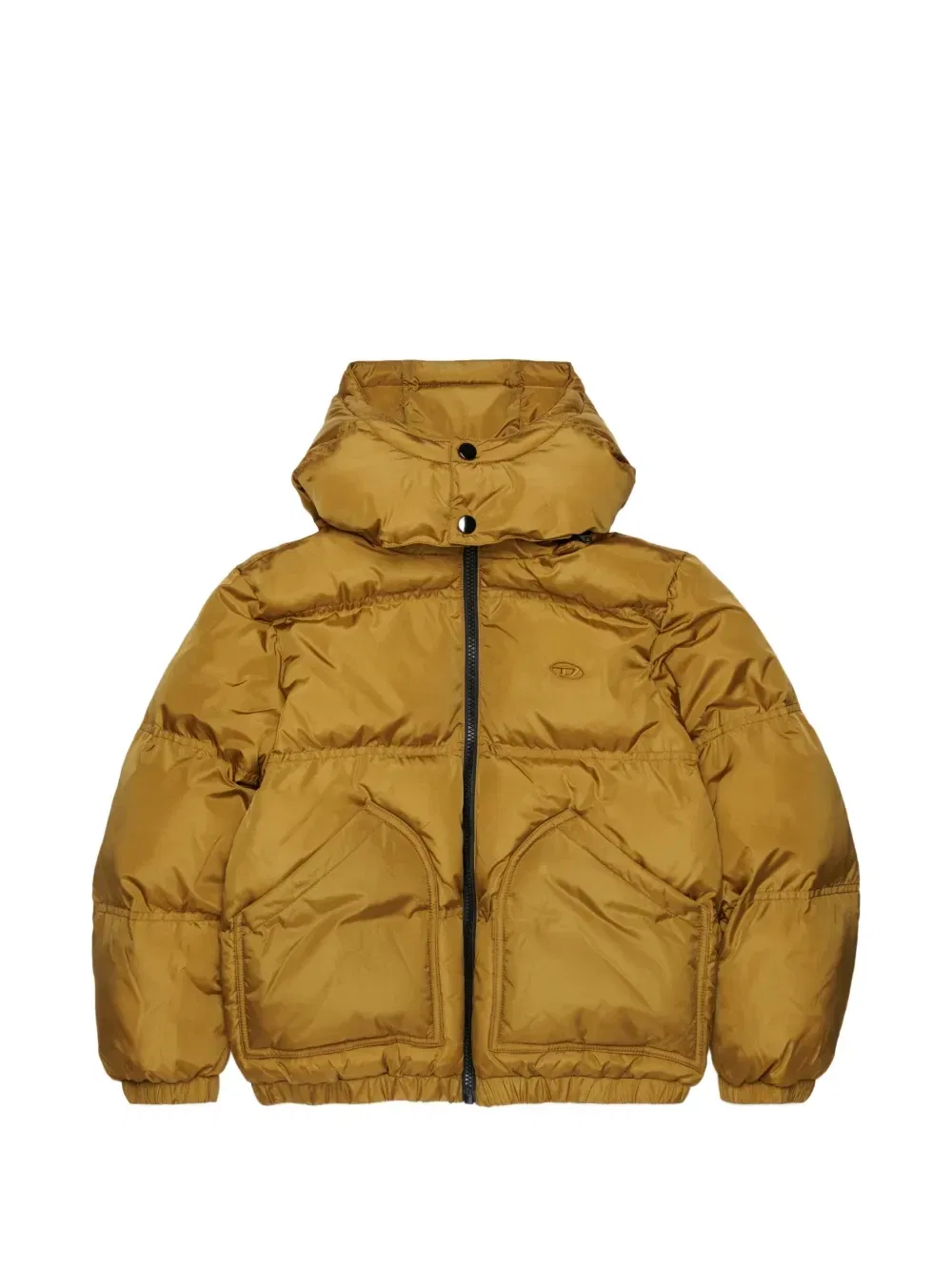 Пуховик J-Rivon с капюшоном Diesel Kids, коричневый
