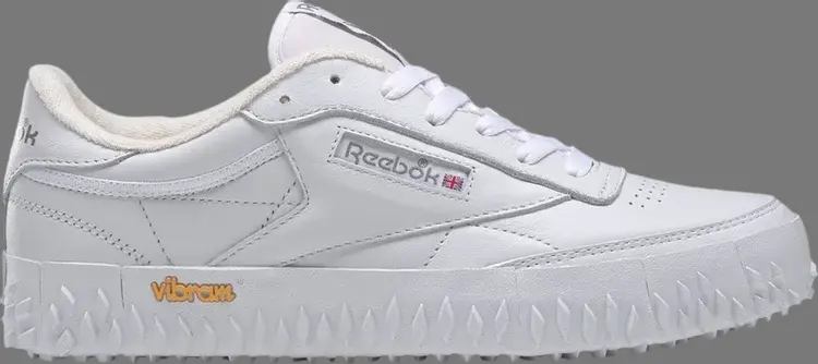 

Кроссовки club c vibram 'white pure grey' Reebok, белый