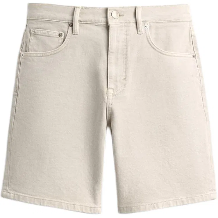 Мужские джинсовые шорты с принтом Raw White ZARA, Raw White