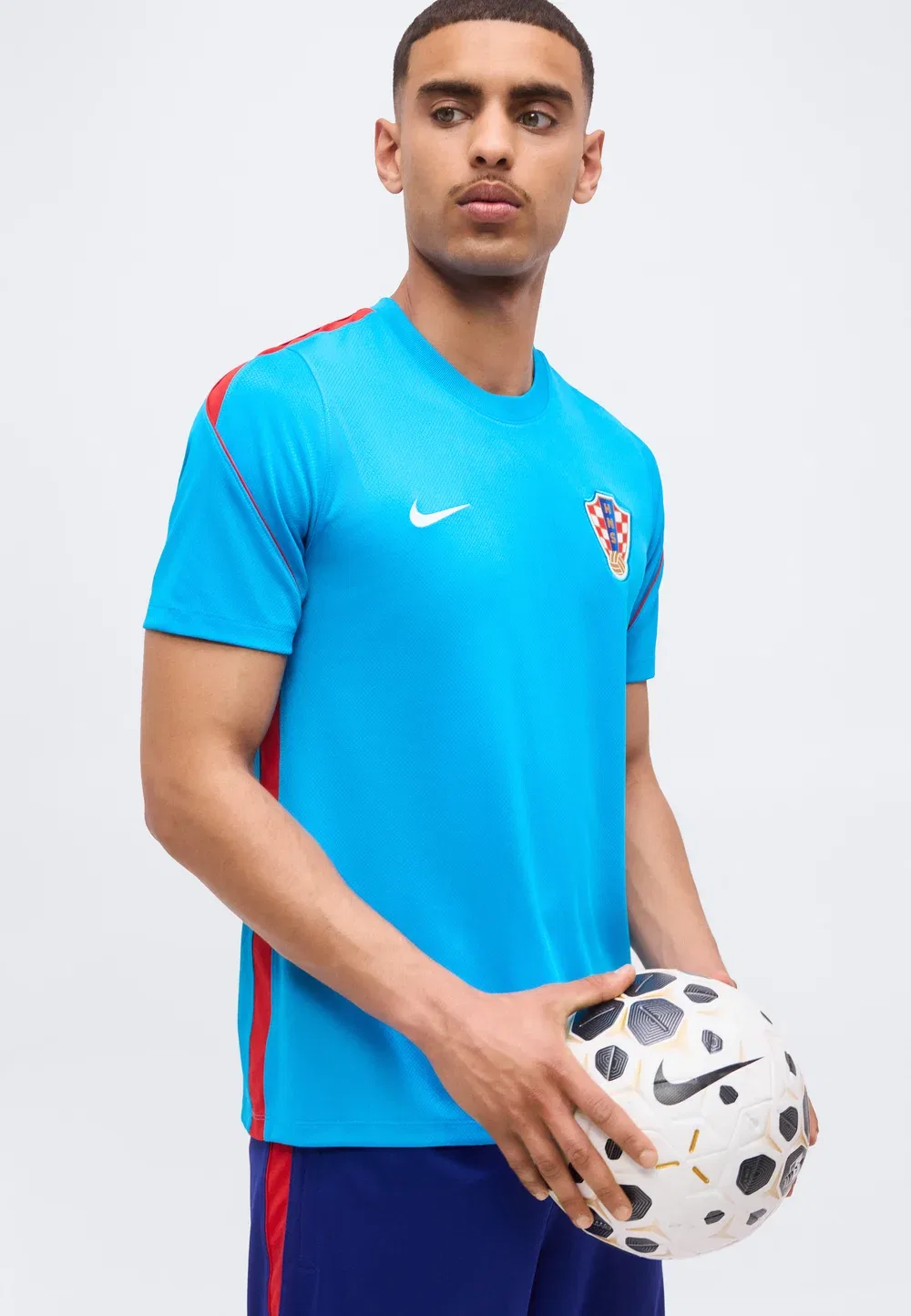 Мужская форма сборной Хорватии Nike Performance, Laser Blue/Red/White — фото 4