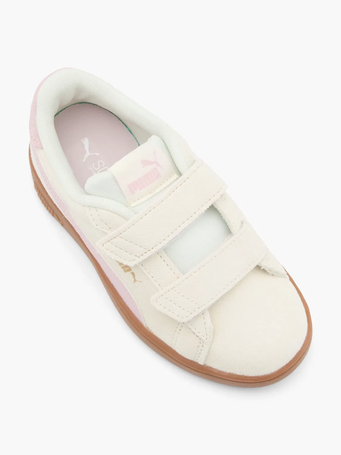 Детские кроссовки PUMA SMASH 3.0 SD V PS, кремовый — фото 2