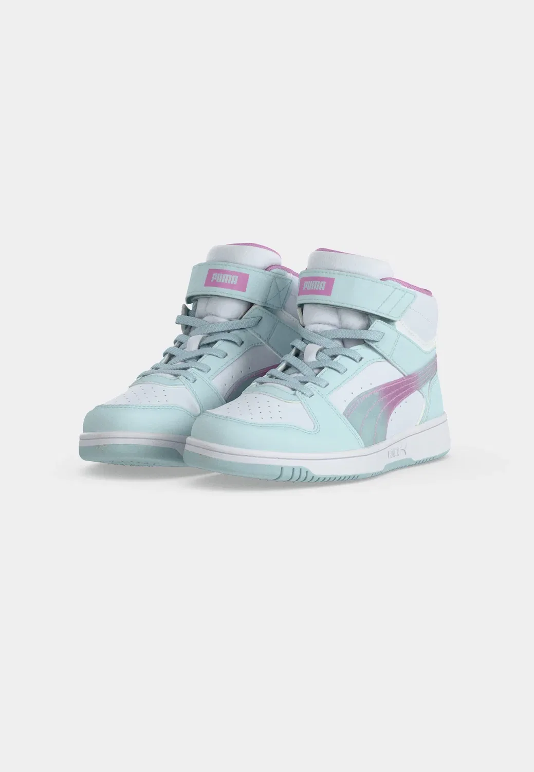 Rebound slam mid faded glow унисекс - высокие кроссовки Puma, Aqua Glow/Mauve Glow/White — фото 3