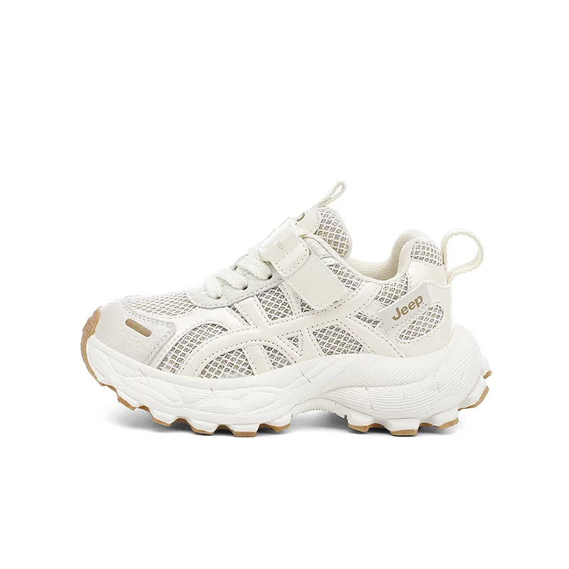 Детские кроссовки с нескользящей подошвой Jeep Running Collection, Light Beige