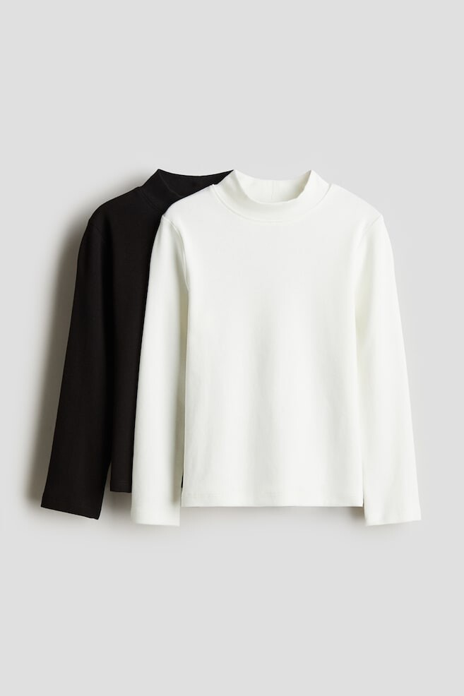 

Упаковка из 2 рубашек с высоким воротником H&M, черный
