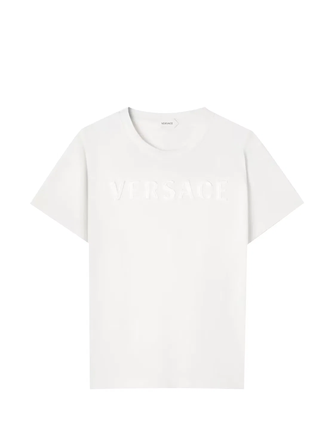 Футболка с вышитым логотипом Versace Kids, белый