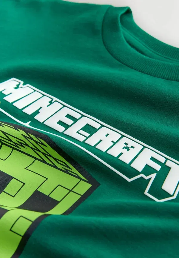 Брюки хлопковые Minecraft set Next, темно-зеленый/черный — фото 3