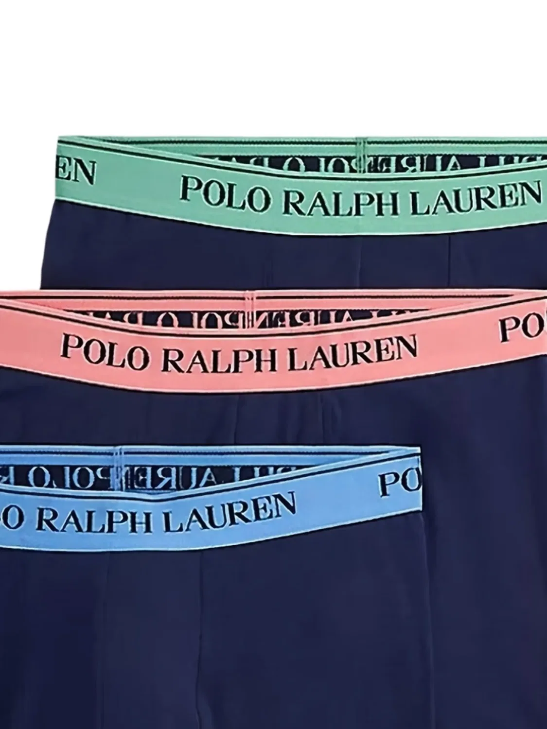 Трусы из эластичного хлопка, 3 шт. Polo Ralph Lauren, синий — фото 2