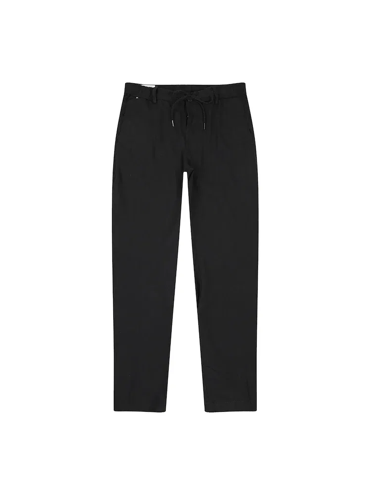 Брюки чинос Modern Fit из смеси льна BOSS, Black — фото 4