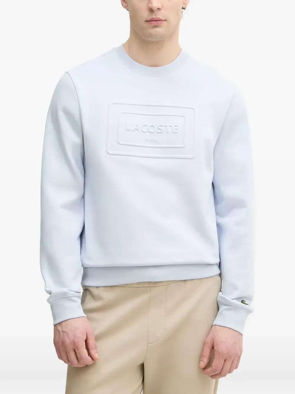 Джемпер Lacoste, с тисненой нашивкой-логотипом, синий