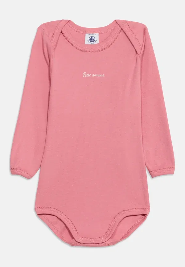 Комплект боди из хлопка Bebe debout, Petit Bateau, Pink, Lilac, Green, зеленый/розовый/сиреневый — фото 3