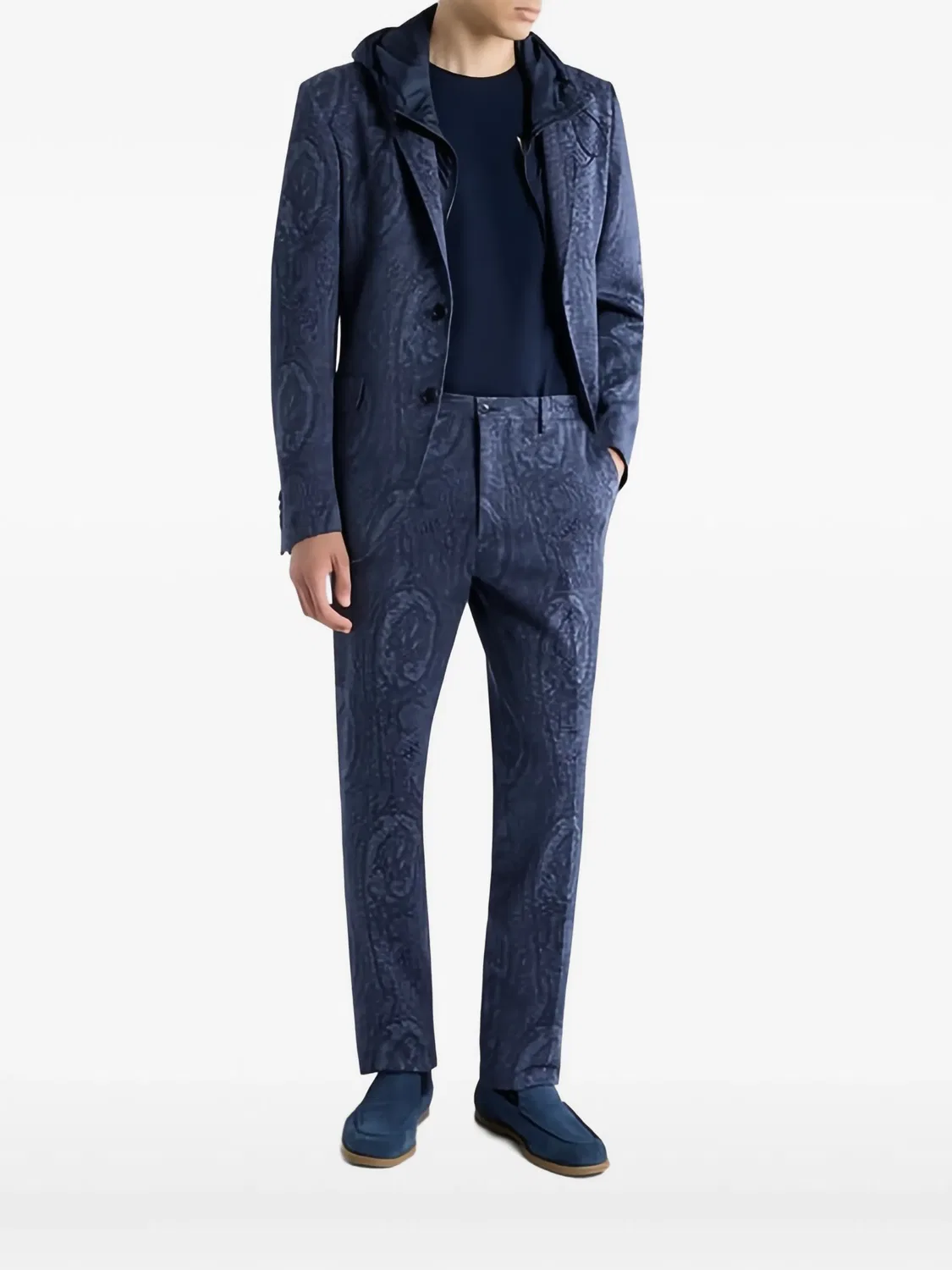 Жакет с мотивом арники ETRO, синий