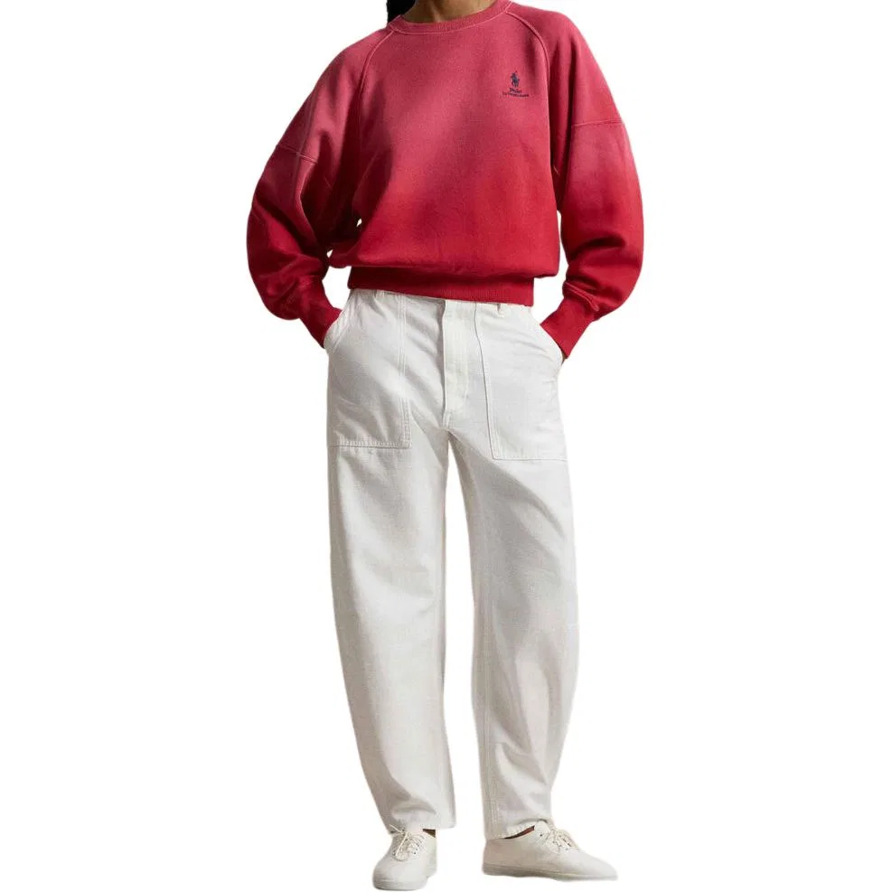 Женский свитшот с круглым вырезом Polo Ralph Lauren, Light Red — фото 3