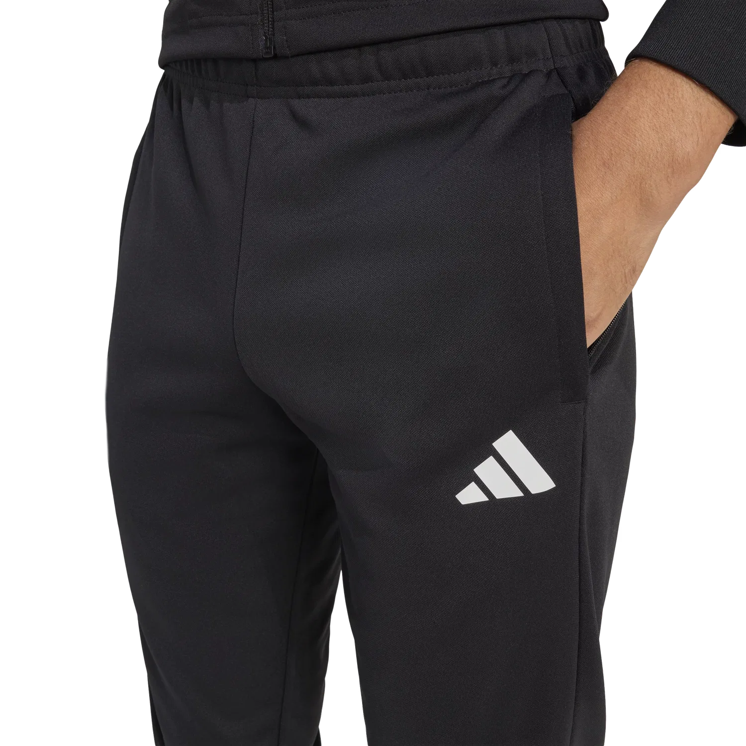 Мужские спортивные штаны с карманами Adidas, черный — фото 3