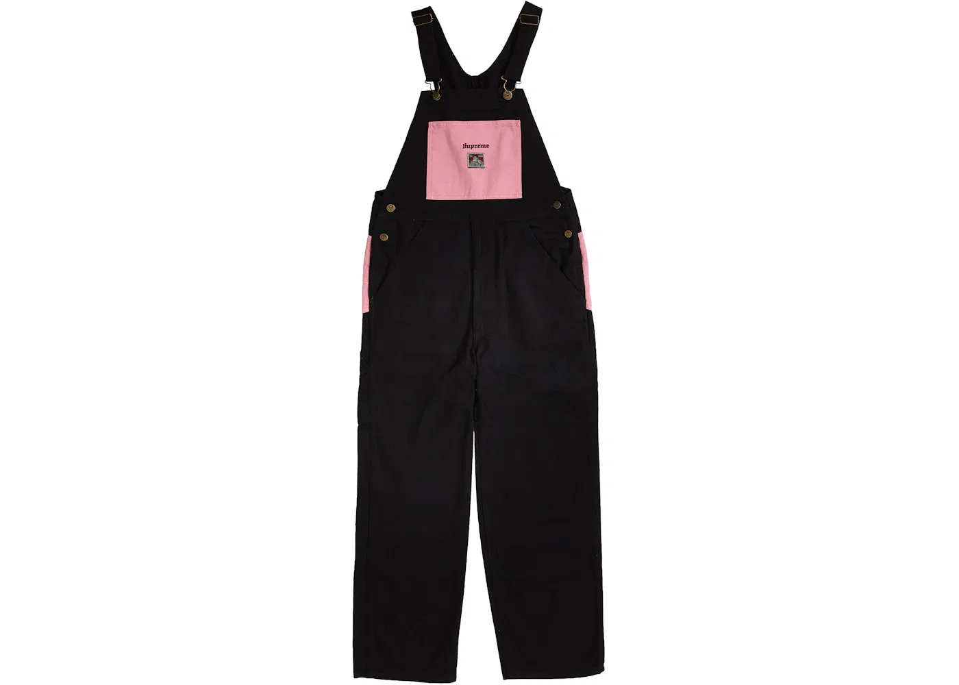 Мужские комбинезоны-полукомбинезоны Overalls Supreme, Black