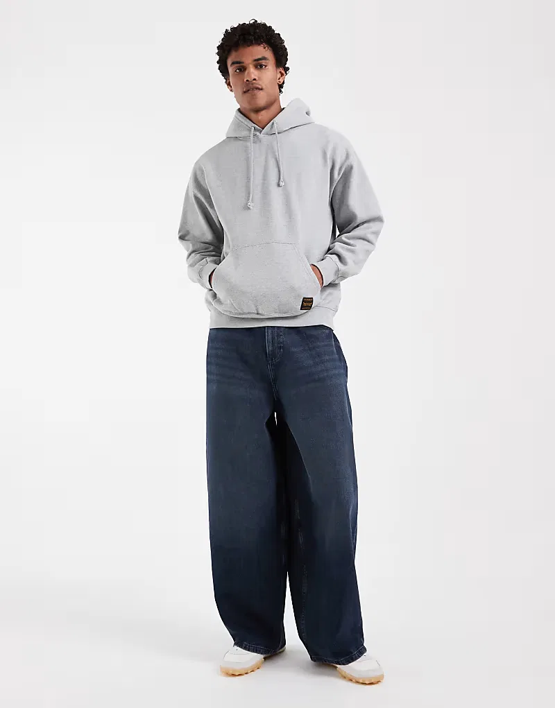 Худи Levi's Workwear серого меланжевого — фото 3