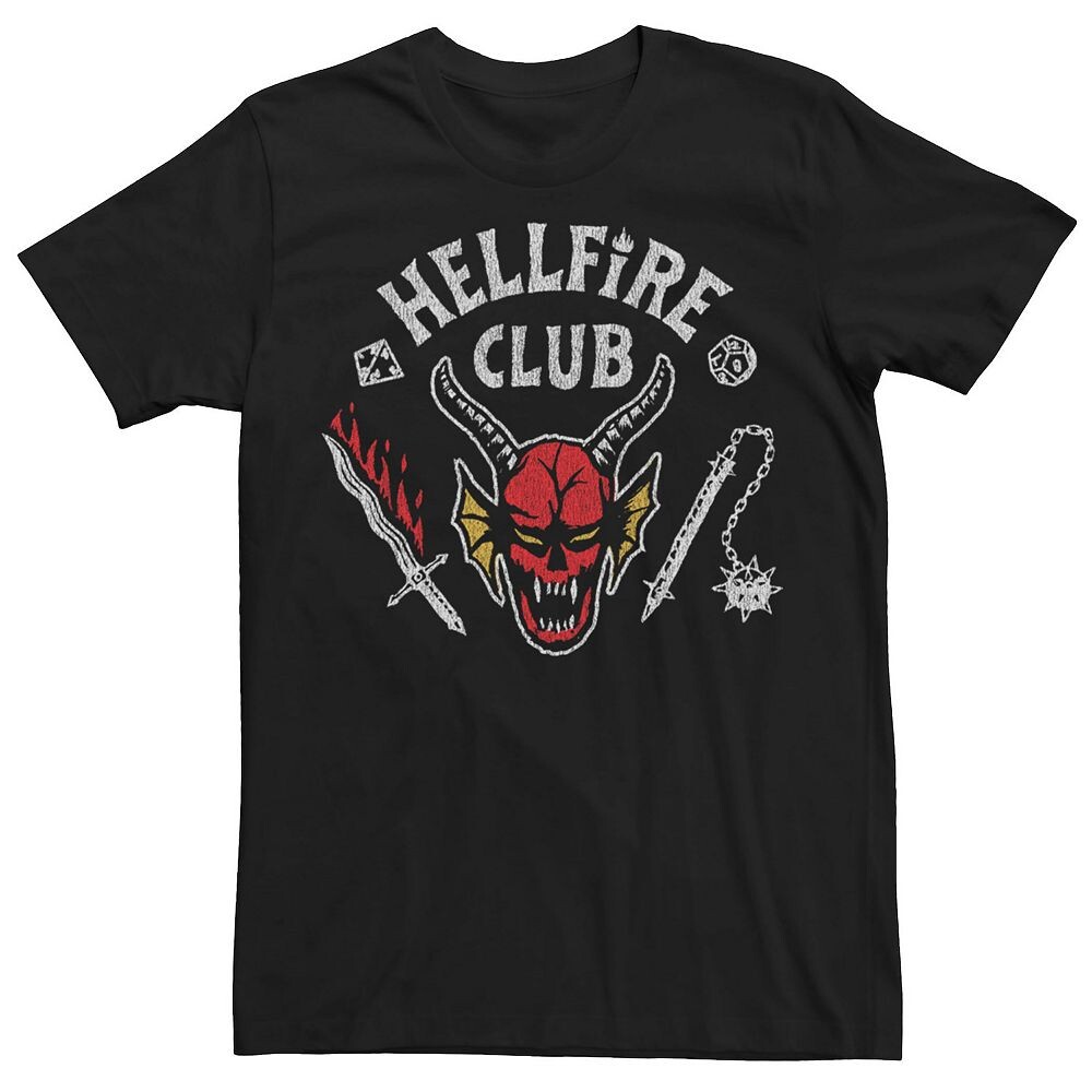 

Мужская футболка Netflix - Stranger Things Hellfire Club Mace And Dagger Licensed Character, черный