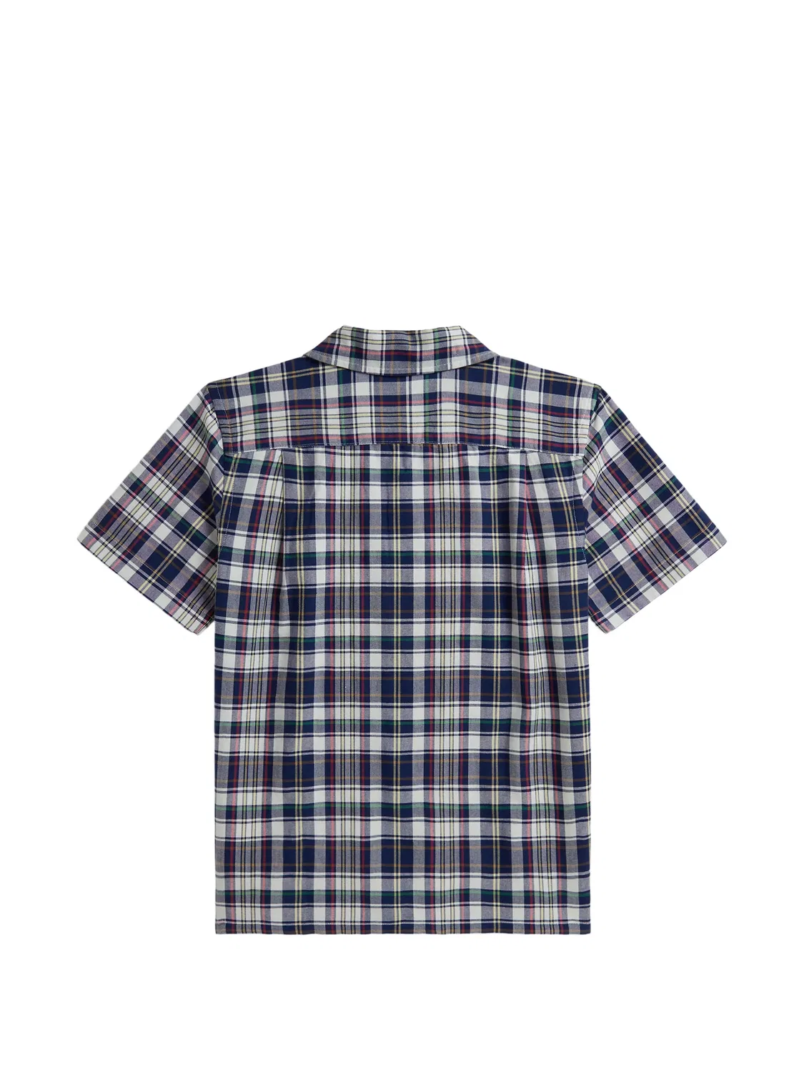 Клетчатая рубашка с распашным воротником Polo Ralph Lauren Kids, синий — фото 2