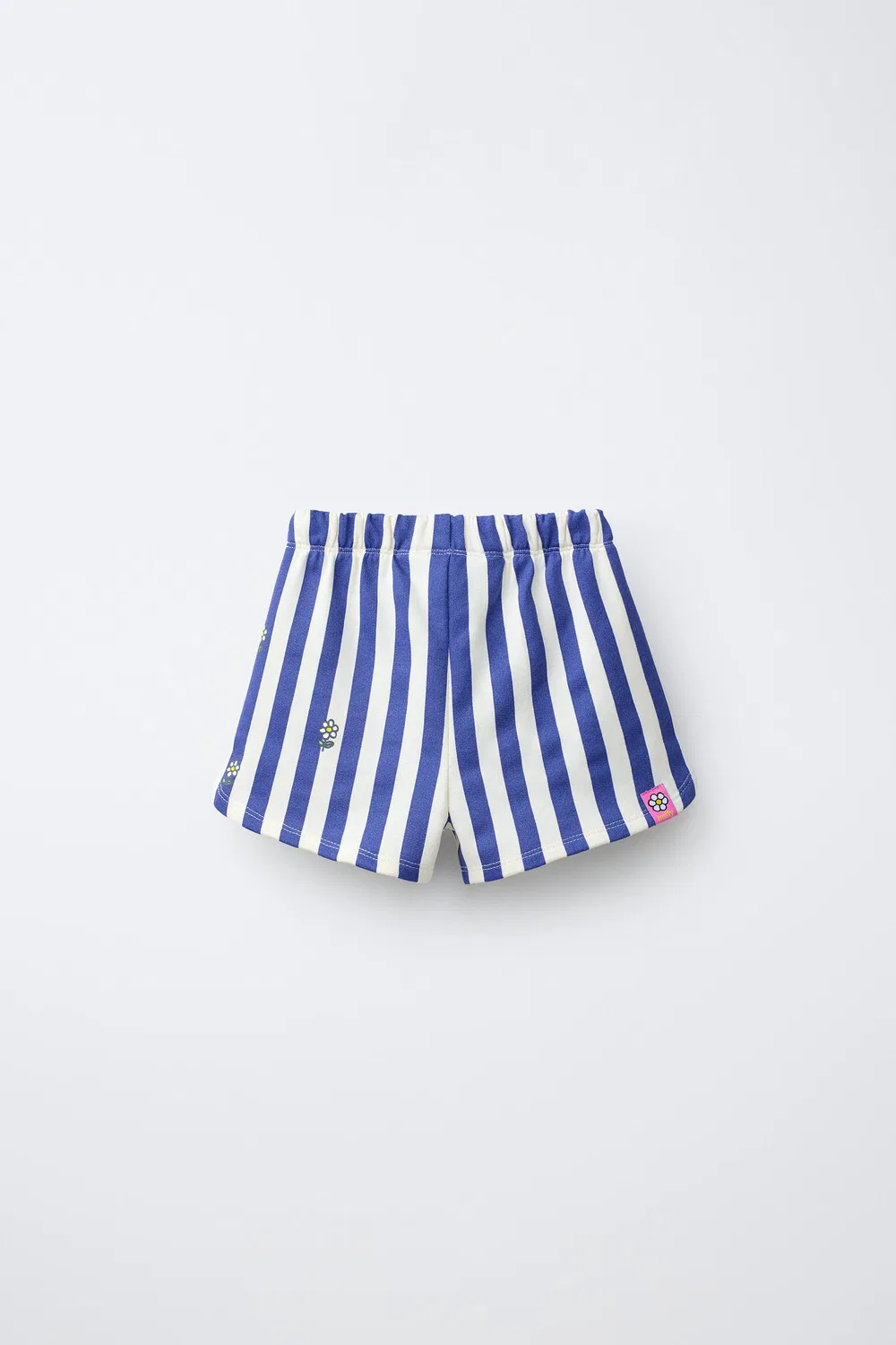 Полосатая Миффи Mercis BV Плюшевые бермудские шорты ZARA, Blue/White — фото 2