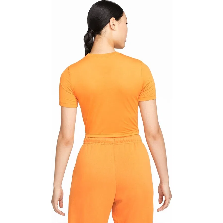 Женская футболка с принтом Nike Sportswear Crop, Оранжевый — фото 2